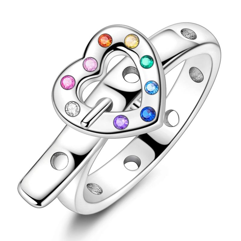 925 Silver Wedding Ring Original Blue Zircon Simple Ring For Women Star Moon Firefly Colorful Rings Anniversary Jewelry 6