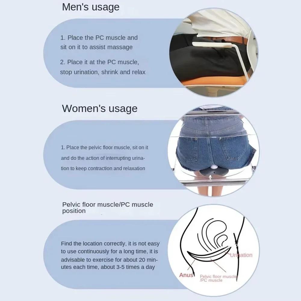 Kegel Exerciser for Men Rechargeable Pelvic Floor Trainer for Prostate Health, Bladder Control & ED Improvement, Smart PC