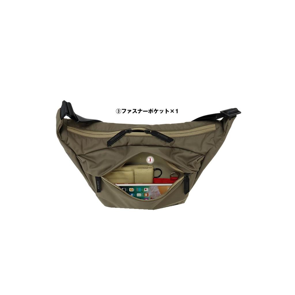 Porter MOUSSE Shoulder Bag (S) by Yoshida Kaban, A5 Size (Black)