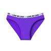 Women's Seamless Low- Letter Print Bikini Panties for Sports and Casual Wear