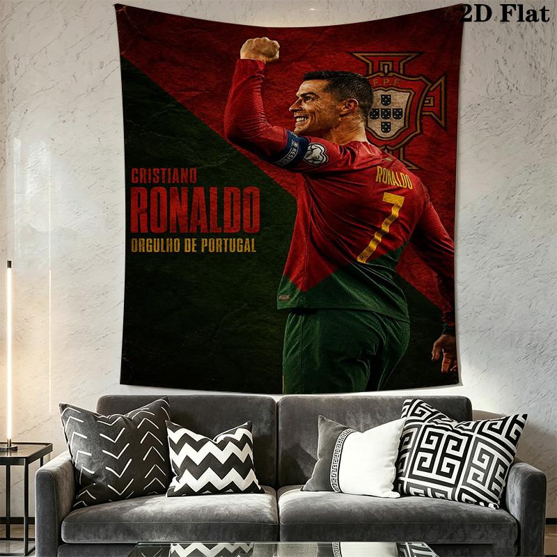 Ronaldo'S Pride Portugal'S Soccer Legend Bedding 1 Duvet Cover 2 Pillowcase Without Core Soft And Comfortable Christmas Birthday Gift