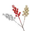 Christmas Decoration 15 Gold, Red And Silver Glitter Simulated Fruit String Fruit, Christmas Tree Wreath Diy Accessories Decoration