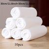 10pcs White Towel Thickened Absorbent White Towel Housekeeping Cleaning Kitchen Tablecloth Cleaning Rag