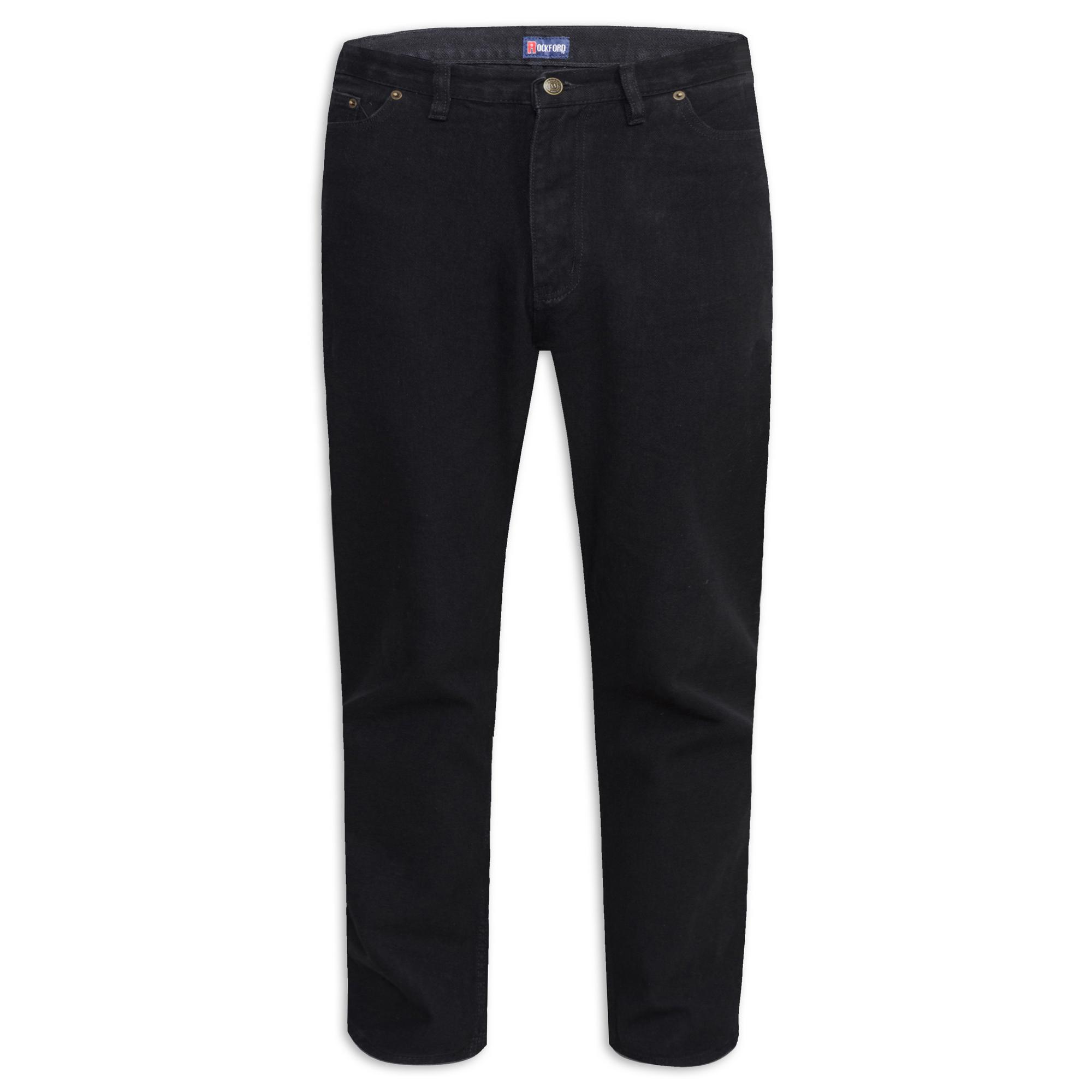 Duke Heren D555 Rockford Comfort Kingsize Jeans 52S zwart