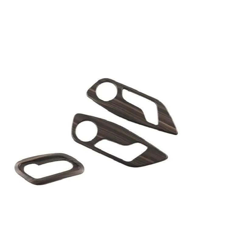 For BYD Han Ev Dm Car Accessories Carbon Fiber Style Interior Inner Seat Adjustment Switch Knob Button Cover Trim