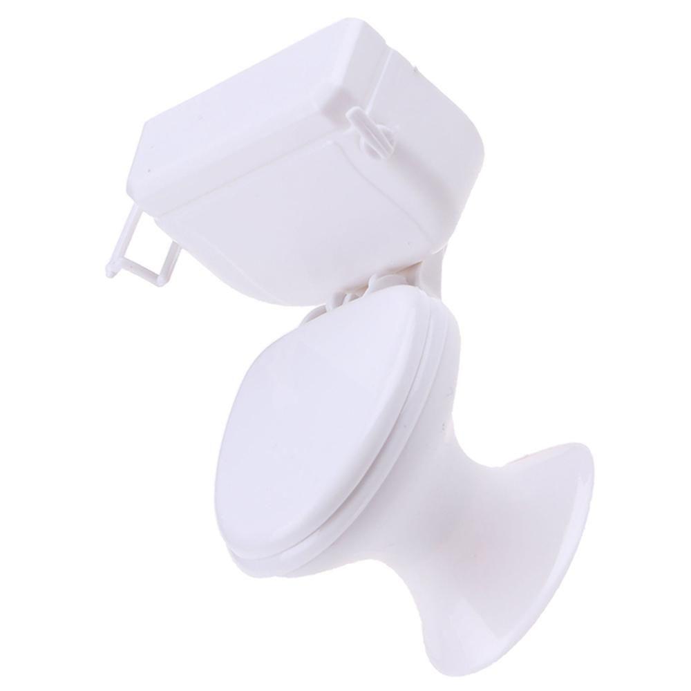 Playing House Dollhouse Furniture White Closestool Model Miniature Toilet Doll Accessories