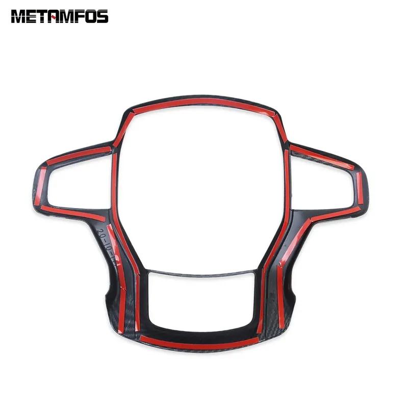 For Chevrolet Blazer Carbon Fiber Steering Wheel Cover Molding Trim Sticker Accessories Car Styling