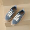 Mesh women's loafers, old Beijing cloth shoes, women's summer thin casual versatile flat-bottomed lazy fisherman shoes