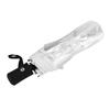 Umbrella, Portable Fashionable Transparent Automatic Three Folds Umbrella,   Transparent Folding Rain for Outdoor Triple