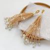 2pcs Ancient-style Tassels Beaded Keychain Multi-color Bag Hanging Rope Crystal Pendant DIY Jewelry Accessory Handmade