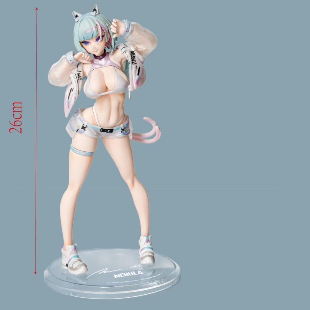 26cm Near-Future Nekomata Anime Girl Standing Pose Anime Figure Model Statue Collection Desktop Decoration Ornament Toy Gift