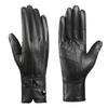 Men's Touchscreen Leather Gloves, Warm Fleece Lined Gloves for Driving & Business