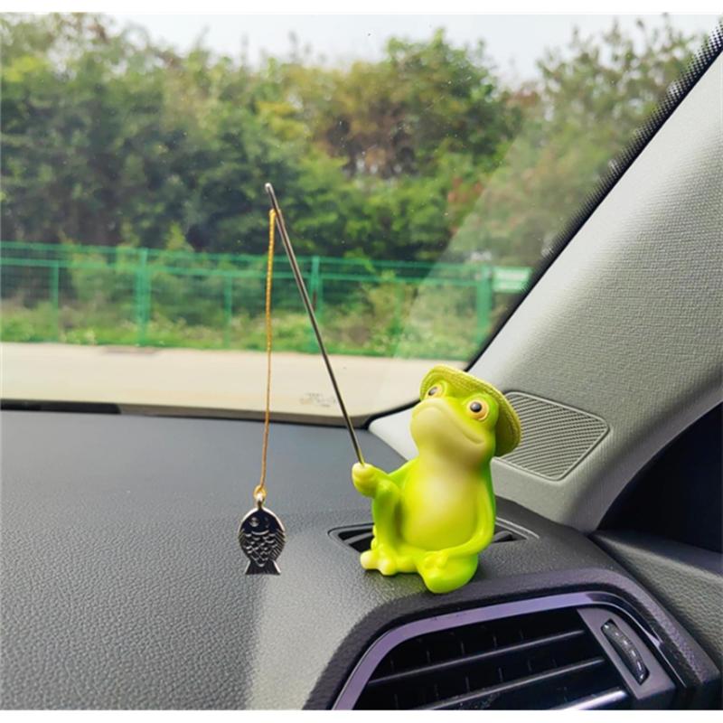 Car For Dashboard Fishing Ornaments–Cute For Dash Decor For Anglers–Fun Car Accessories–Home& Garden Decoration Pieces