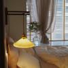 Vintage foldable solid wood walnut wood wall lamp wabi-sabi Japanese brass ceramic homestay bedroom bedside wall lamp