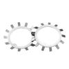304 Stainless Steel Round Nut Locking Washer, Multi-Tooth Bearing Stop (DIN5406)