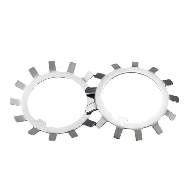304 Stainless Steel Round Nut Locking Washer, Multi-Tooth Bearing Stop (DIN5406) 12mm
