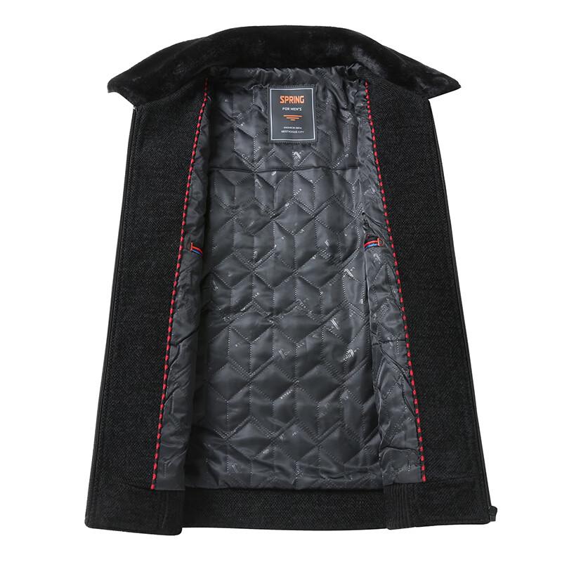 Dibinze Men's Plus Size Chenille Padded Jacket