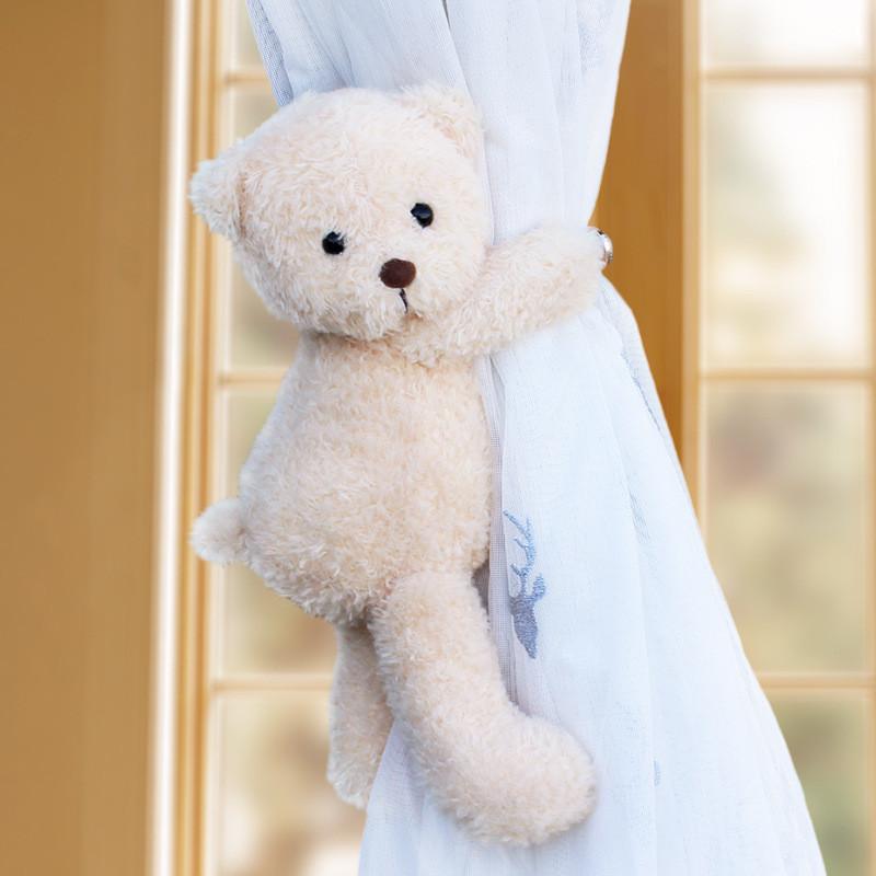 Bear Cartoon Plush Curtain Tieback Toy Dolls For Bedroom Window Decorations
