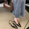 Summer Women's High Heel Sandals Square Toe Singbacks Pumps Stripper Party Female Sandalias
