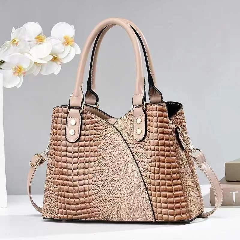 Элегантная трансграничная сумка для мамы Стильная сумочка Универсальная наплечная сумка кроссбоди с цепочкой хаки