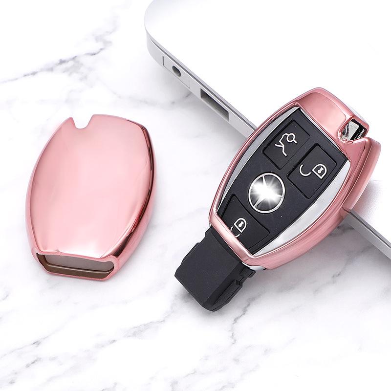 TPU Key Cover for Mercedes C-Class C180 C200, E-Class E300 E360L, GLA200 Older Models