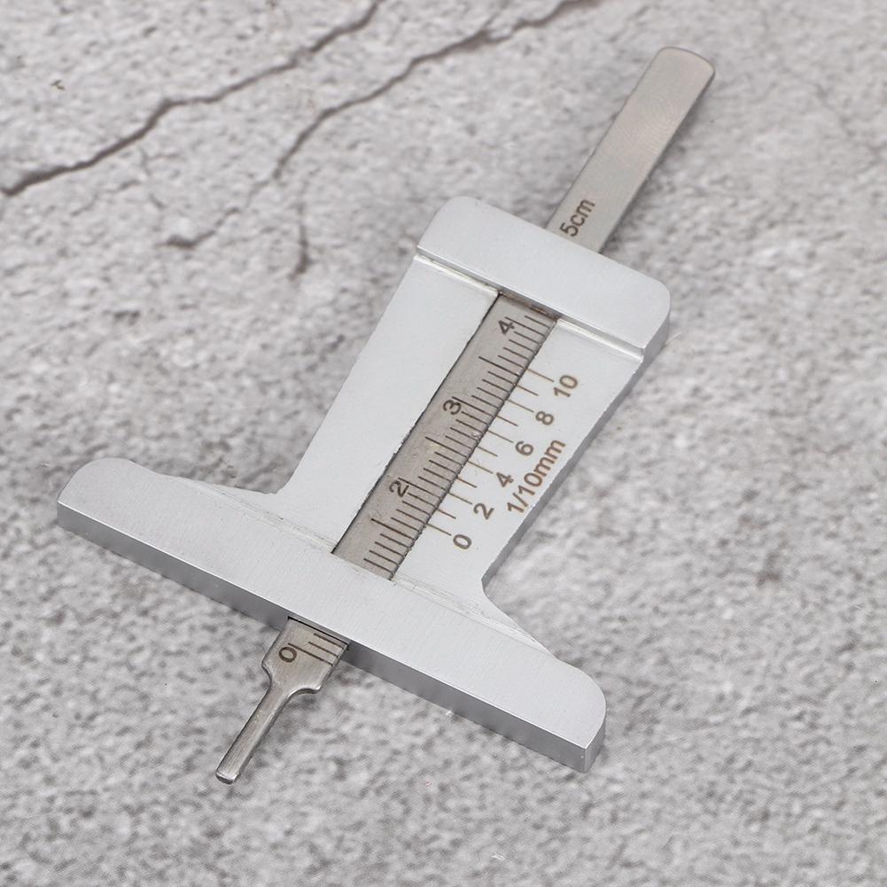 Stainless Steel Taper 0 50mm Tyre Veins Tread Depth Gauge Caliper