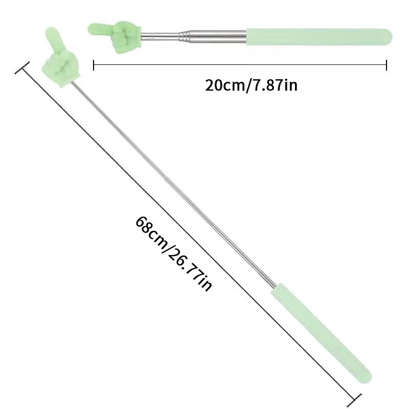 Wysuwany wskaźnik nauczyciela ze stali nierdzewnej, teleskopowy wskaźnik do nauczania w szkole, przybory nauczycielskie do klasy