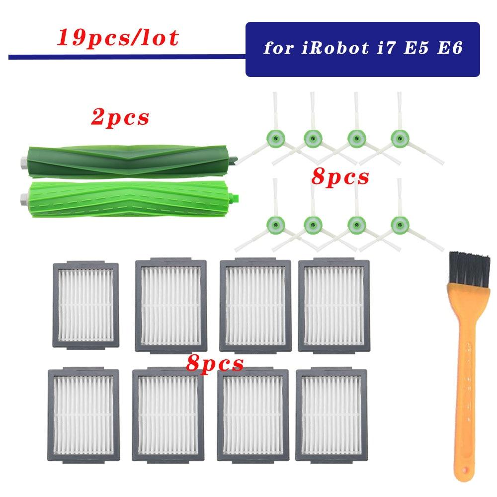 Accessories Brush Roll Side Brush Hepa Filter for iRobot Roomba I7 E5 E6 I Series Robot Vacuum Cleaner Replacement Spare Parts