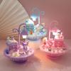 Children's DIY Cartoon Music Box Night Light Kit - Handmade Luminous Ornament Toy