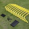 6Pcs Agility Hurdles Set Football Training Rings Soccer Footwork Ring Folded Hexagon Ladder Multi Supplies Hex Hurdle Equipment