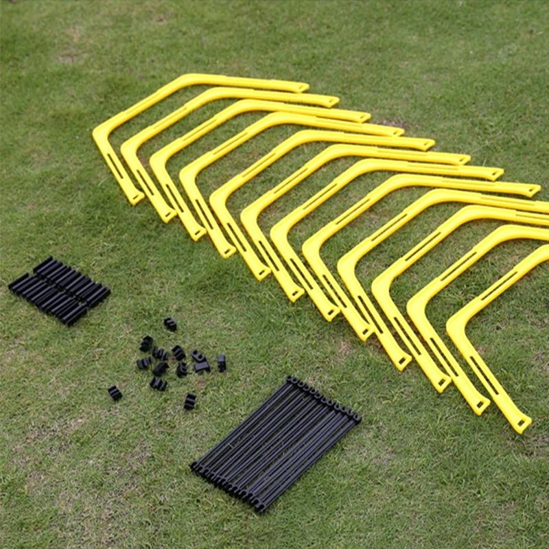 6Pcs Agility Hurdles Set Football Training Rings Soccer Footwork Ring Folded Hexagon Ladder Multi Supplies Hex Hurdle Equipment