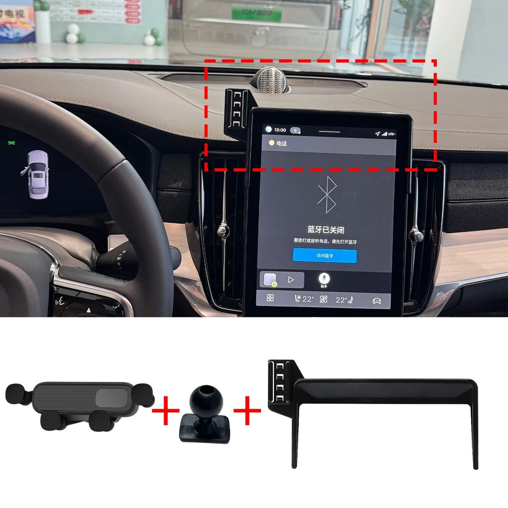 Car Mobile Phone Holder Fit for Volvo XC60 2026+ GPS Bracket Accessories Navigation Stand Auto