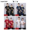 Unisex Short Sleeve Cooling Chef Coat with Dragon Embroidery