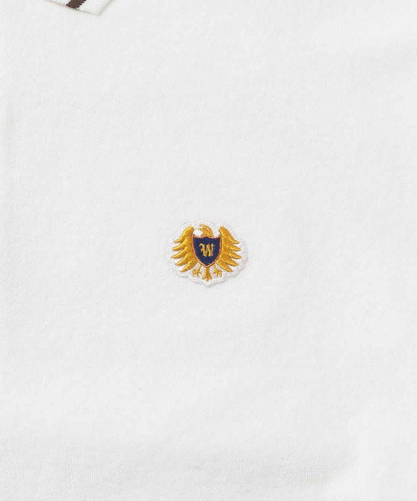 DISCUS ATHLETIC Da × Oam Emblem Terry Long Sleeve Tennis Shirt Off White