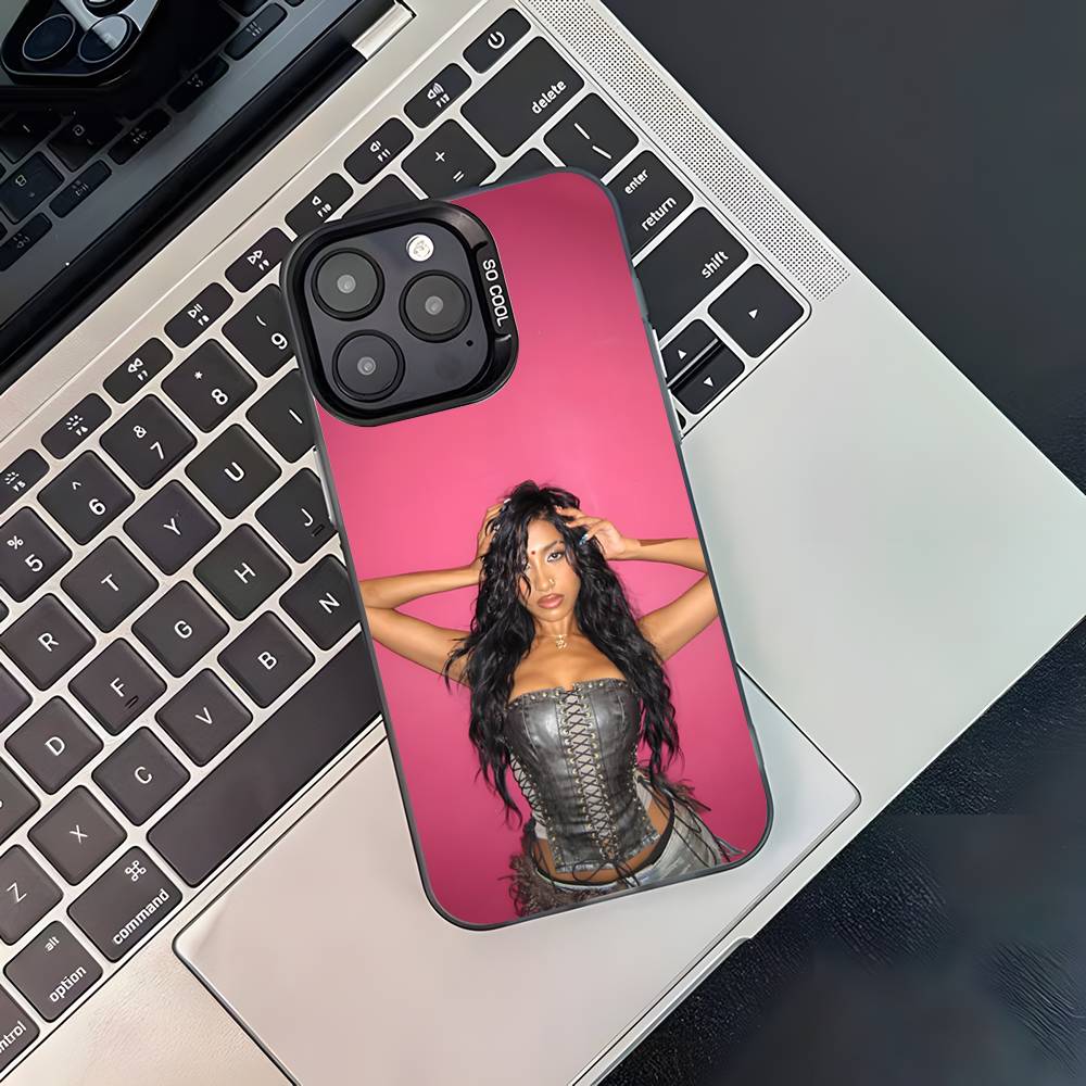 

Singer L-Lara Raj For iPhone 17,16,15,14,13,12,11,Pro,MAX,Plus Black Shockproof Candy Matte Cover iPhone15