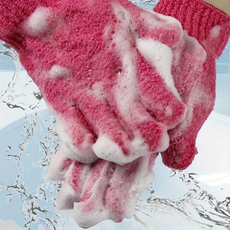 Household Five-finger Bath Towels. Nylon Material Is Durable. Dense and Rich Lather. Be Used On Both Sides for Easy Exfoliation
