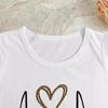 European and American spot printed crew neck T-shirt spring and summer casual short-sleeved crew neck top short-sleeved women's T-shirt