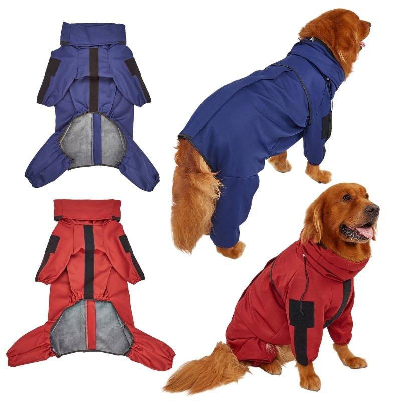 Dog Raincoats Hooded Slicker Large Ponchos for Small To Large Dogs and Puppies Puppy Rain Ponchos Rain Coat Rainwear