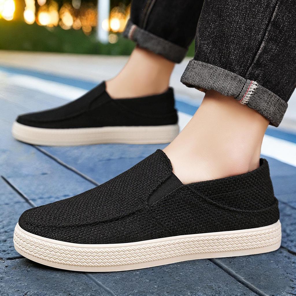 Jin Shi Yuan | Heren Lente Casual Stoffen Schoenen - Comfortabel, Veelzijdig, Ademend met Zachte Zool