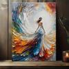 Elegant Fairy Bride Canvas Art HD Oil Painting for Home & Office Decor, Perfect for Living Room, Bedroom, Dining Area -