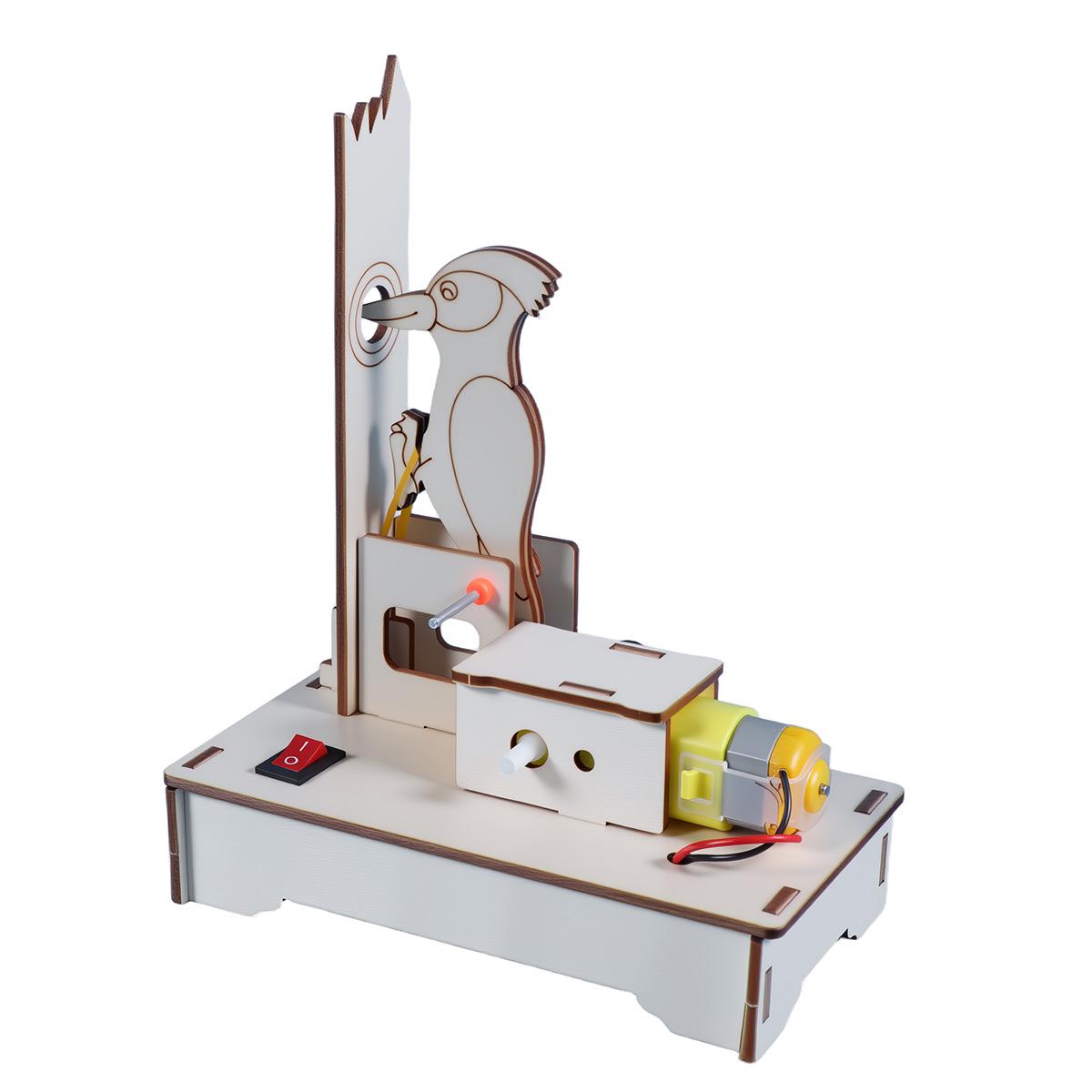 Electric Woodpecker DIY Science Experiment Kit for Primary Students Wooden