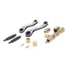 Valve Core Remover Tool with Dual Size SAE 1 4in and 5 16in Port Valve Core Remover Installer Tool for R22 R12 R407