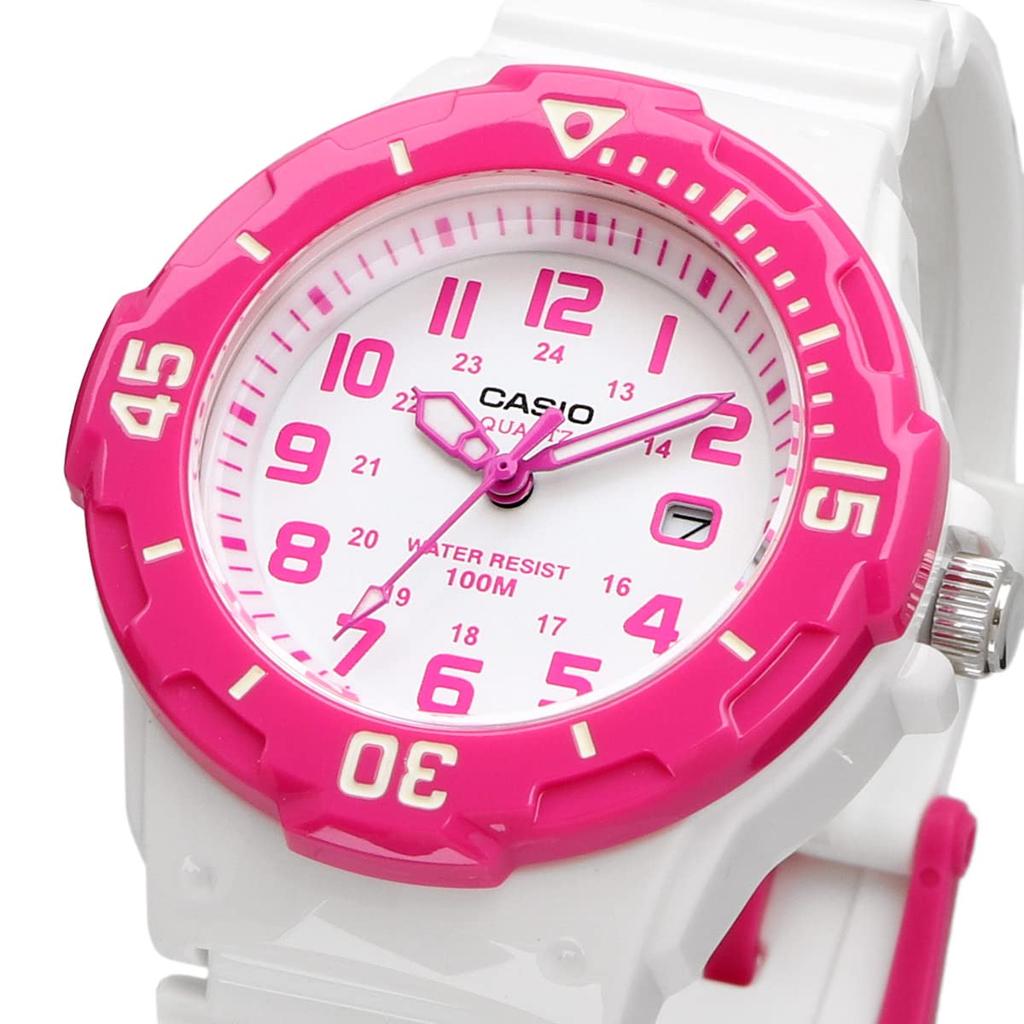 Casio Analog Watch Cheap Casio Gloss Overseas Model LRW-200H-4BV Women's/Kids' White/Pink [Used]