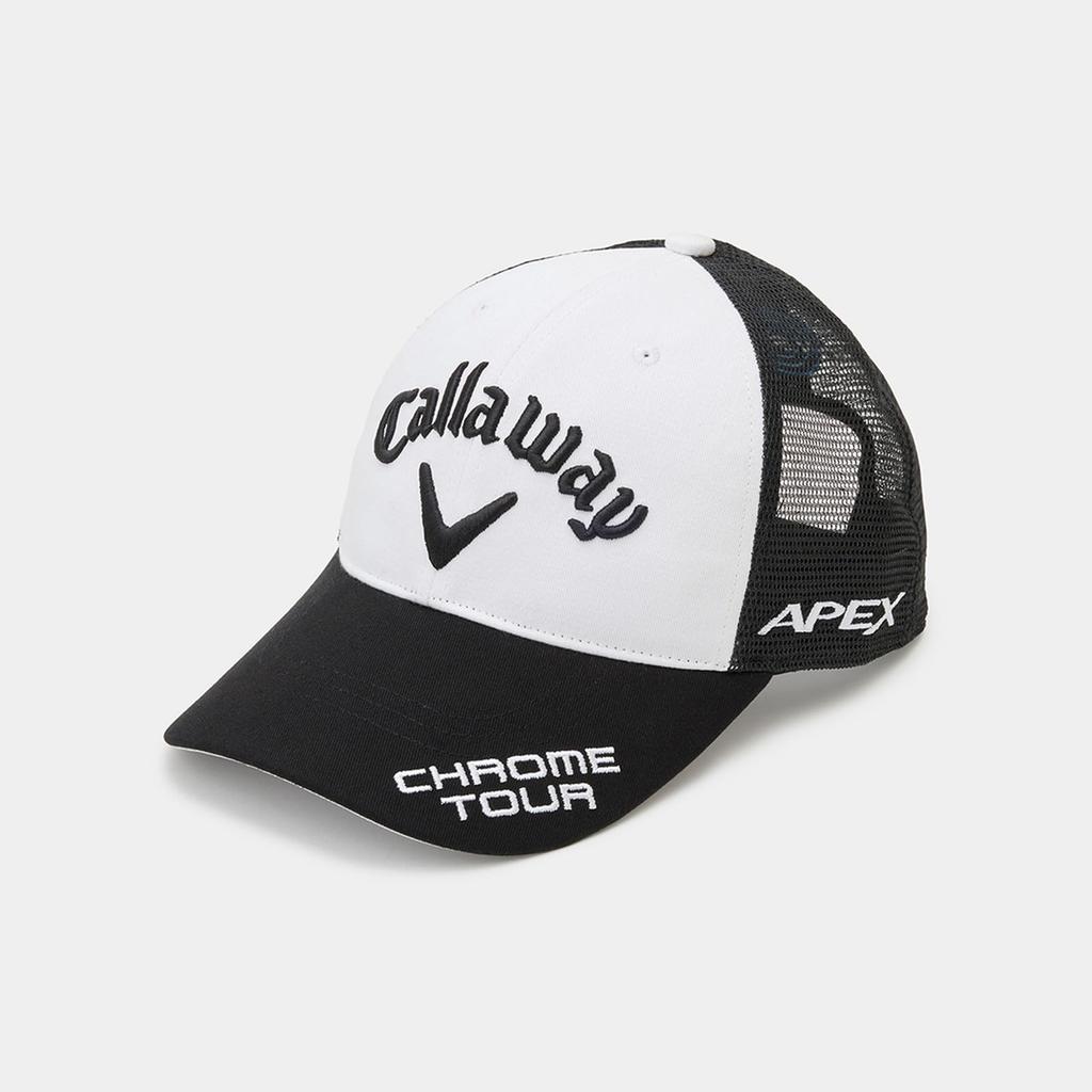 Callaway Classic Mesh Cap Twill Tour Golf Hat C23990103 FR Men's (Polyester Model) / / 1011_Black/White