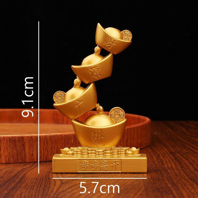 

Сплав счастливый сокровищница слиток настольный креатив шаг за шагом металлические поделки подарки маленькие подарки ветвь слиток