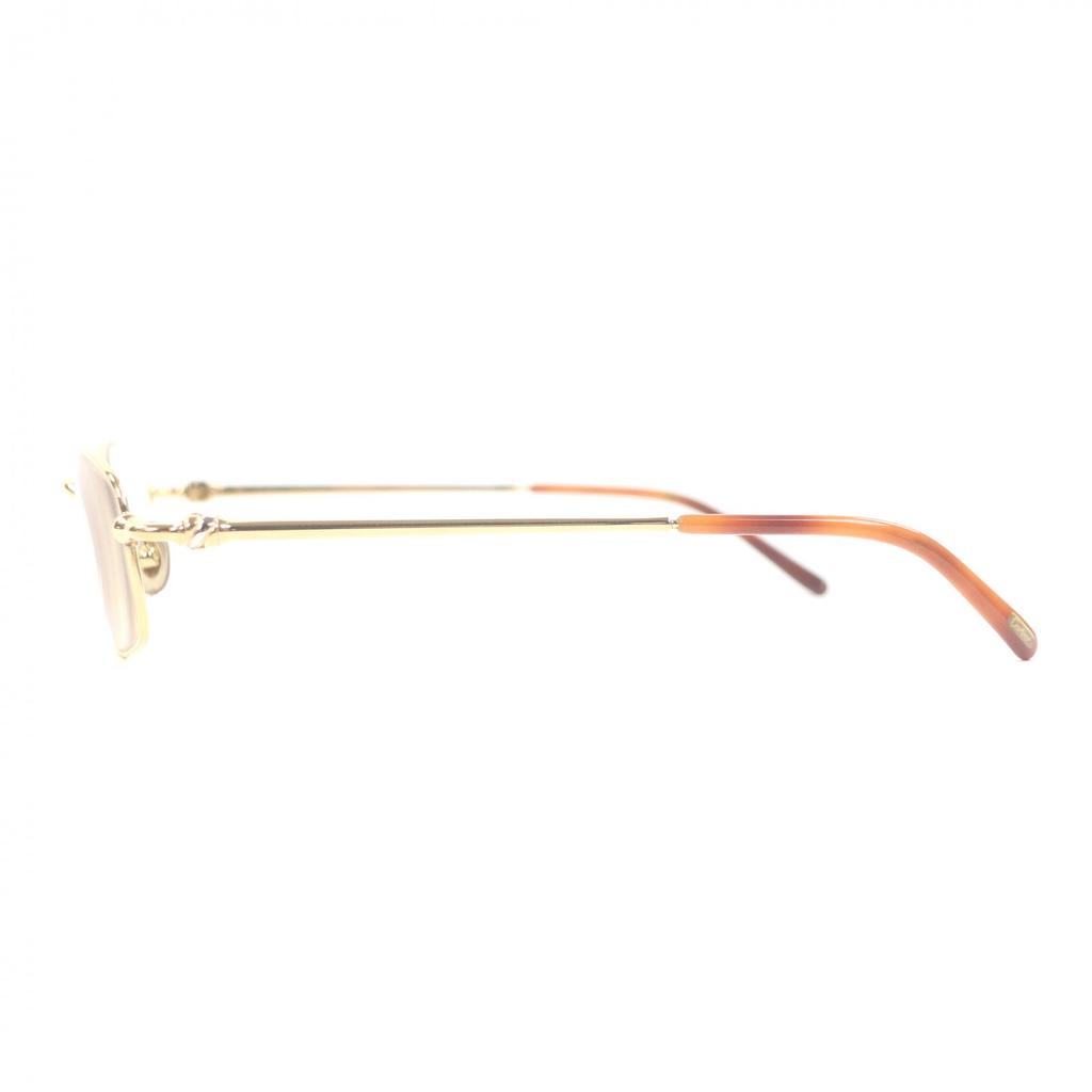 Great Cartier Glasses Trinity Square Frame gold mens Used
