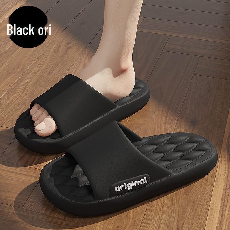 Men's and Women's Non-Slip Bathroom Sandals: Thick-Soled, Deodorant EVA Slippers for Home and Summer.