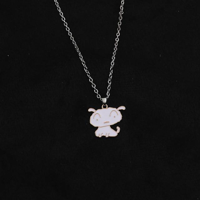 Ins Internet Celebrity Cartoon Boy Couple Pendant Duck Simple Hip Hop Gift Sweater Chain Tide