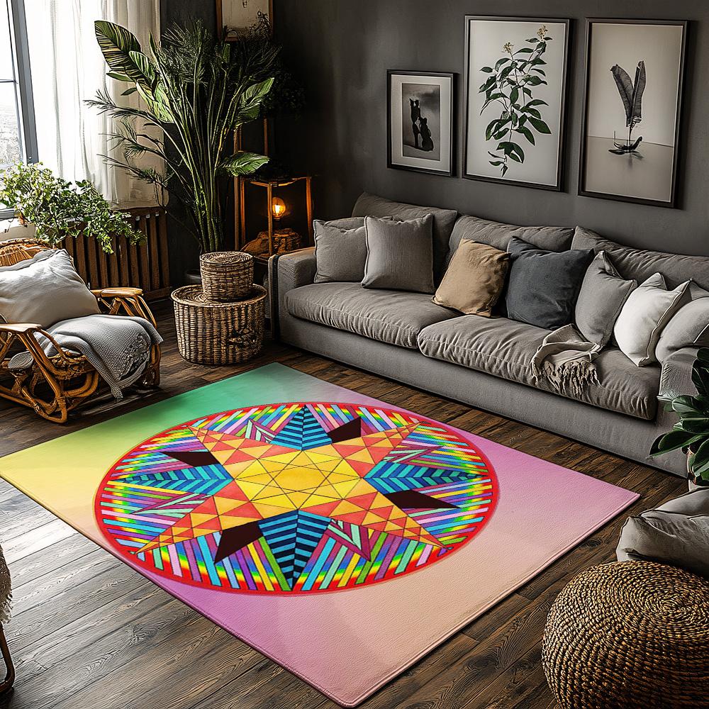 

Unique Area Rug Modern Abstract Carpet Living Room Floor Mat Home Decor Geometric Design Non Slip Indoor Outdoor Rugs 50cmx80cm