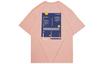 Li Ning T Shirts Unisex Orange Pink Crew Neck Moderate Straight Fit AHSQ269-1